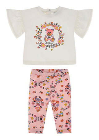 Cloud Baby Flutter Top & Floral Leggings Outfit