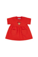 Red Baby Bear Pocket Dress