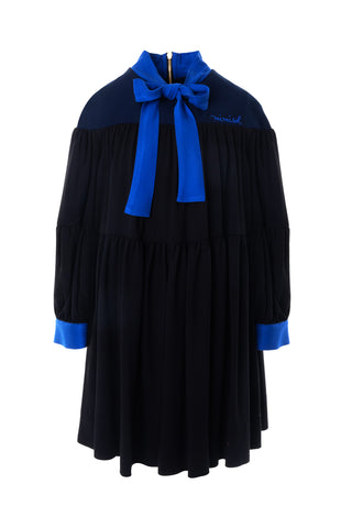 Black and Blue Colorblock Dress