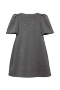 Grey Scuba Sequin Dress