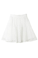 Cream Eyelet Skirt