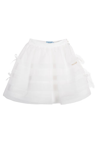 Ivory Organza Bow Skirt