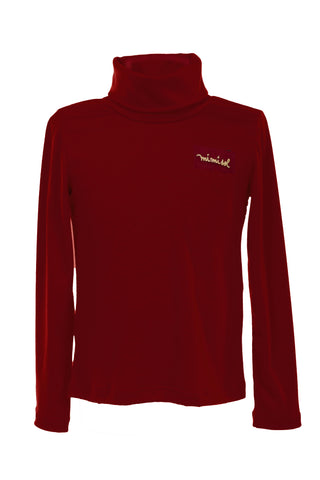 Bordeaux Jersey Turtleneck