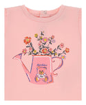 Pink Baby Watering Can Flower Tee