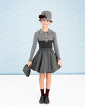 Grey Scuba Long Length Skirt