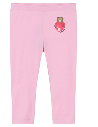 Pink Baby Bear Heart Legging