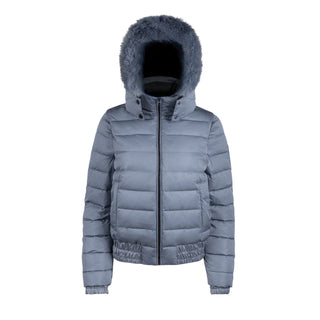 Powder Blue Tone-on-Tone Kids Ski Coat