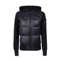 Black Matte Puffer Kids Knit Jacket