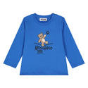 Blue Teddy Bear Logo Long Sleeve Tee