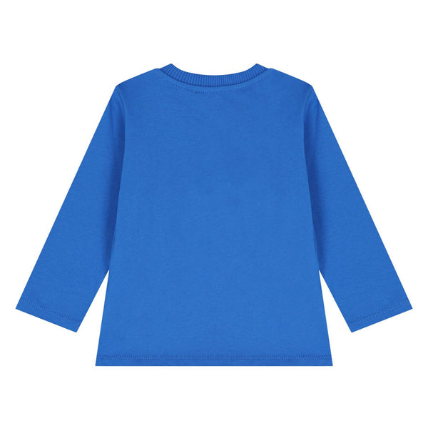 Blue Teddy Bear Logo Long Sleeve Tee