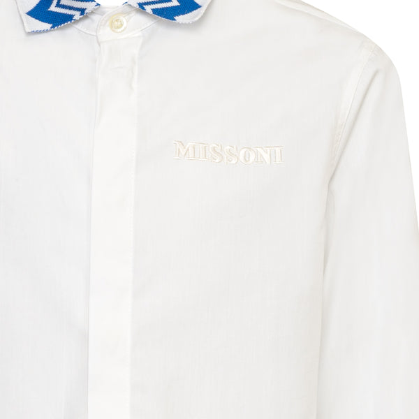 White Long Sleeves Button Down Shirt