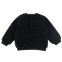 Baby Black Stacked Logo Bear Crewneck