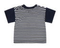 Blue Baby Striped Circus Bear Graphic Tee