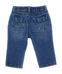 Dark Blue Baby Drawing Denim Pants