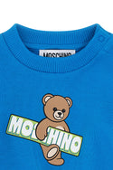 Blue Baby Moschino Bear Crewneck