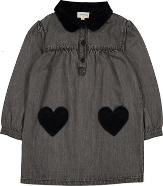 Grey Washed Denim Belinda Dress