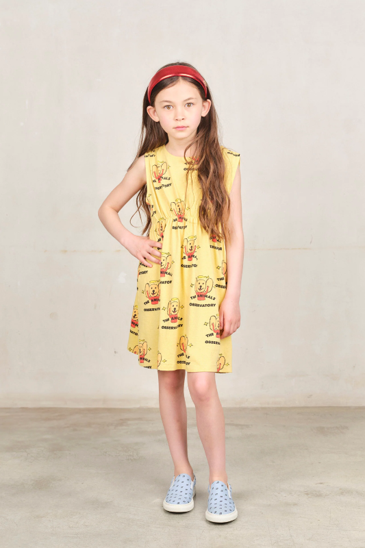 Yellow Logo Jersey Marten Dress