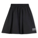 Black Logo Skater Skirt