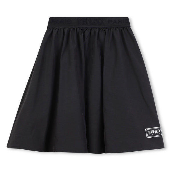 Black Logo Skater Skirt