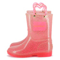 Pink Glitter Rain Boots