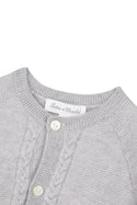 Grey Cableknit Cardigan