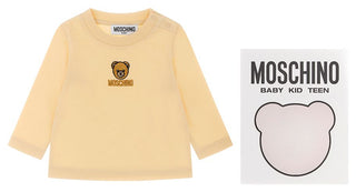 Beige Bear Logo Long Sleeve Tee