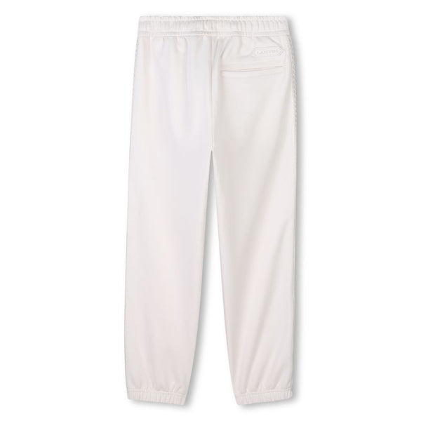 Off White Curb Lace Trim Sweatpants