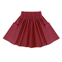 Burgundy Taffeta Skirt