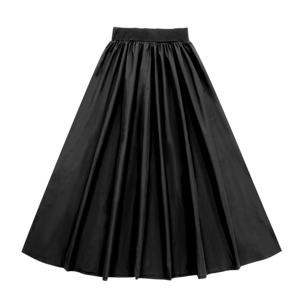 Black Teen Taffeta Skirt