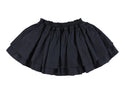 Navy Margot Elastic Waistband Long Length Skirt