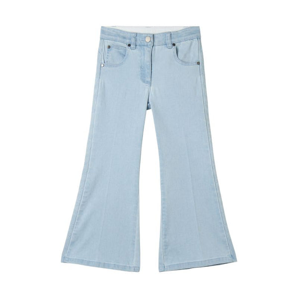 Blue Denim Embossed Logo Jeans