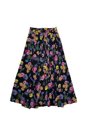 Black Floral Gabriela Skirt