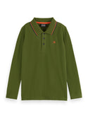 Green Long-sleeved Polo