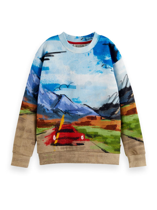 Road Print Artwork Sweatshirt