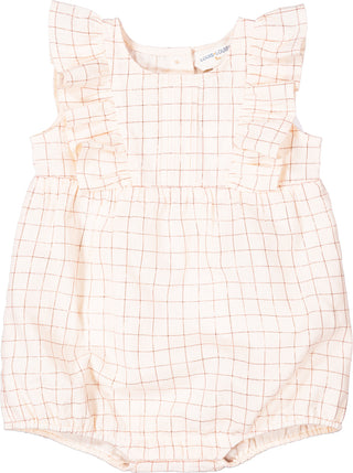 Off White Baby Lorine Check Romper