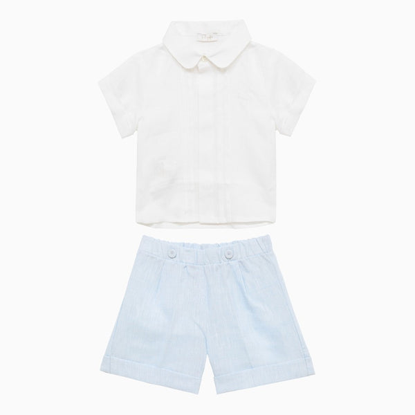 ILG Sky Blue and White Two Piece Outfit