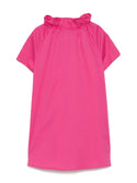 Pink Ruffle Collar Dress