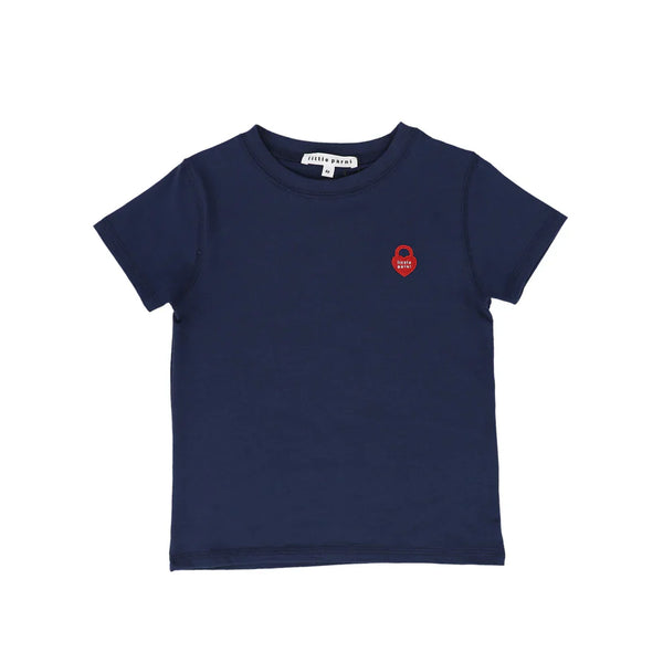 Blue Short Sleeve Heart Logo Tee