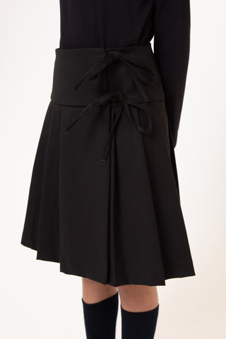 Black Pepita Skirt