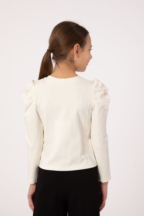 Ivory Dilly Puff Sleeve Top