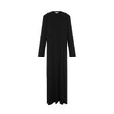 Black V-neck Nightgown