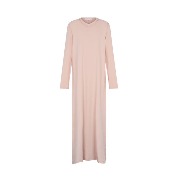 Pink V-neck Nightgown