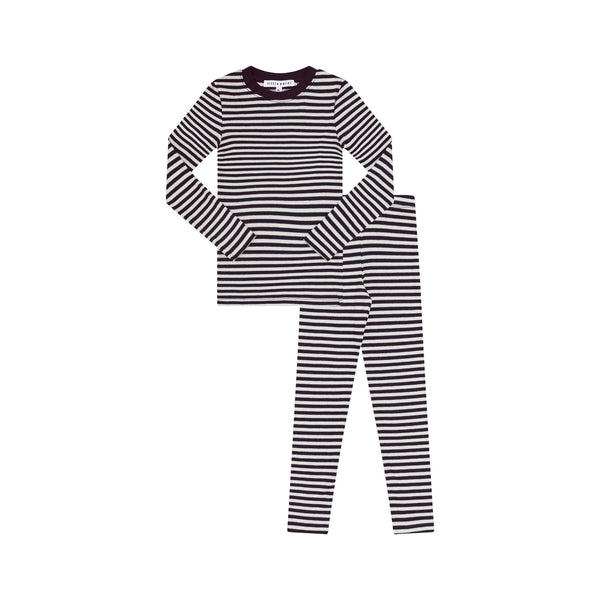 Purple Ivory Stripe Pajamas