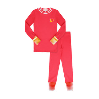 Pink Varsity Colorblock Pajamas