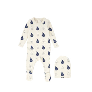 Navy LP Signature Footie