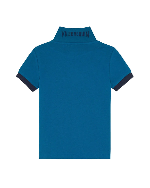 Blue Classic Dark Trim Polo