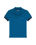 Blue Classic Dark Trim Polo