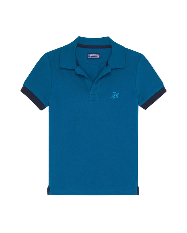Blue Classic Dark Trim Polo