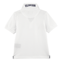 White Cotton Pique Polo