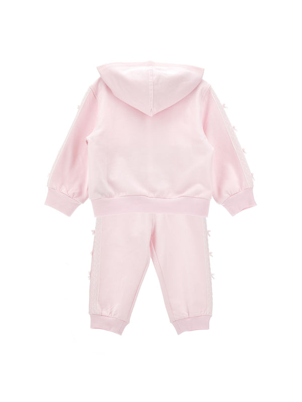 Pink Cotton Bow Tracksuit
